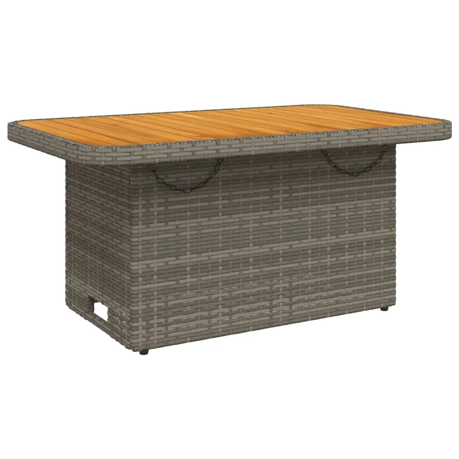 Salon de jardin 6 pcs avec coussins Gris Résine tressée - 7