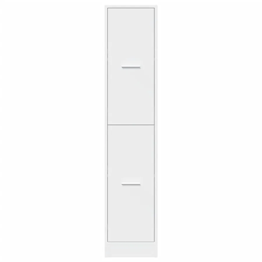 Armoire d'apothicaire blanche 30 x 41 x 144,5 cm Bois d'ingénierie - 5