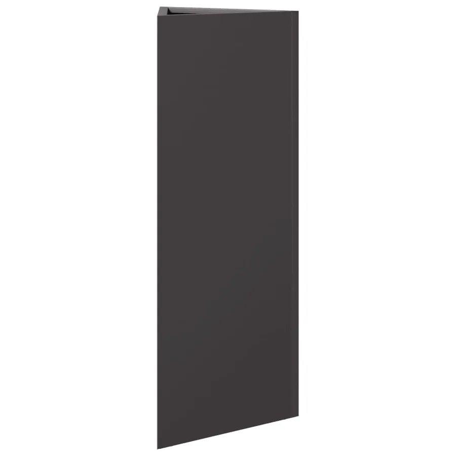 Jardinières 2 pcs noir triangulaire 30x26x75 cm acier - 6