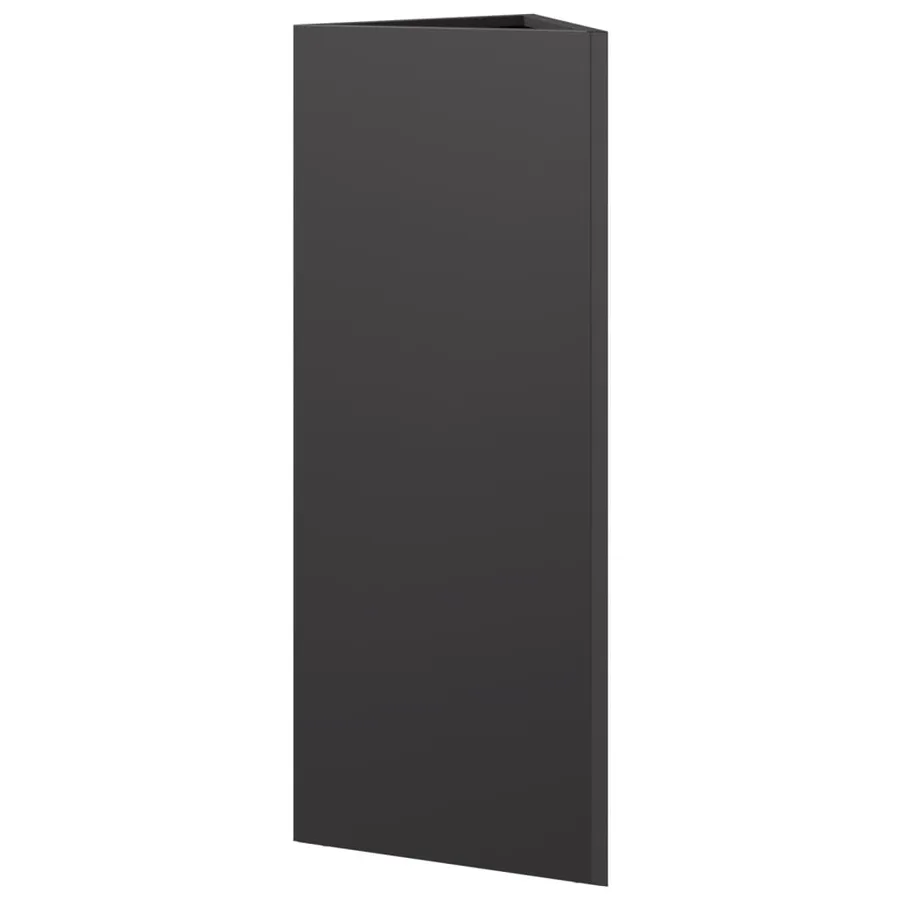 Jardinières 2 pcs noir triangulaire 30x26x75 cm acier - 8