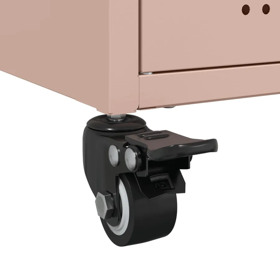 Meuble TV rose 68x39x43,5 cm acier - 11
