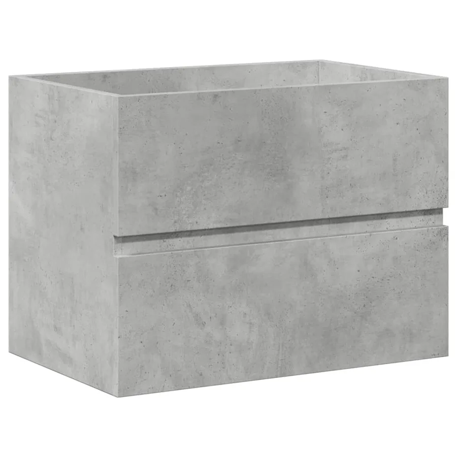 Ensemble de meubles de salle de bain 2 pcs gris béton - 8
