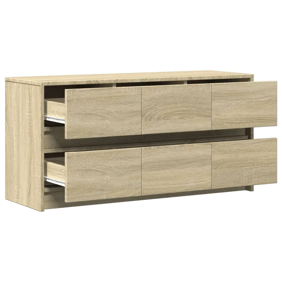 Meuble TV avec LED chêne sonoma 100x34x50 cm bois d'ingénierie - 12