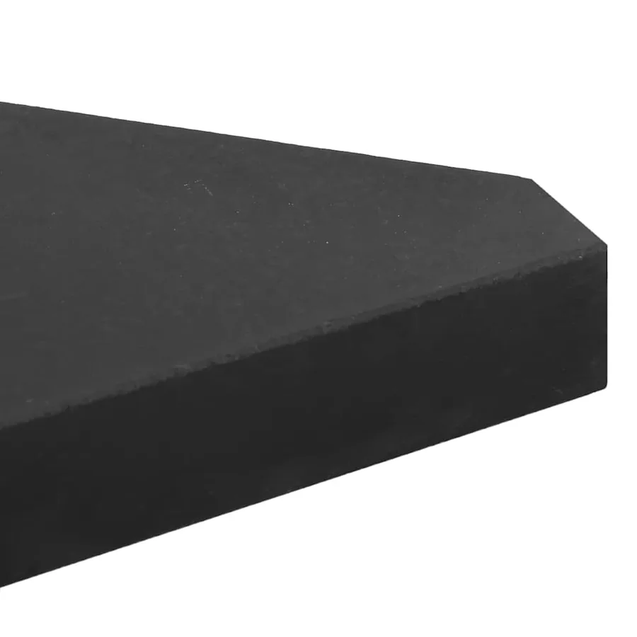 Ensemble de bases de parasols de jardin 5 pcs granit et acier - 11
