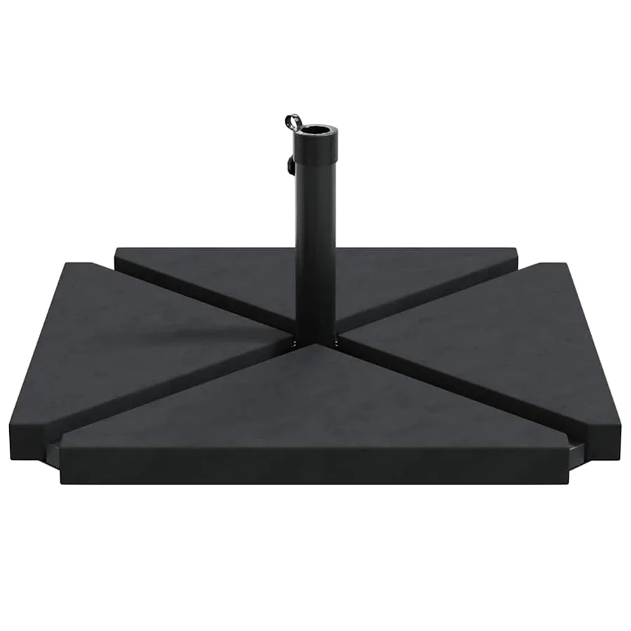 Ensemble de bases de parasols de jardin 5 pcs granit et acier - 5