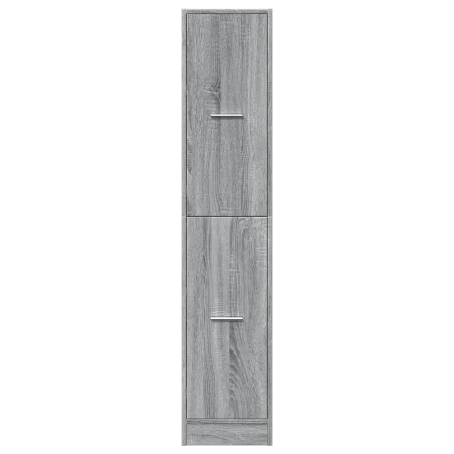 Armoire apothicaire sonoma gris 30x41x144,5cm bois d'ingénierie - 5