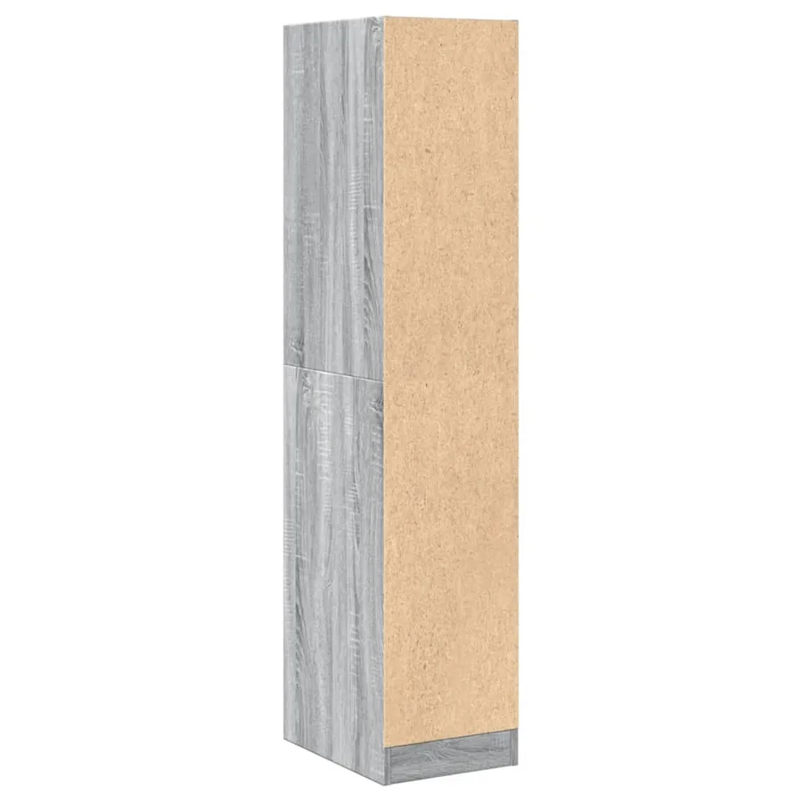 Armoire apothicaire sonoma gris 30x41x144,5cm bois d'ingénierie - 6