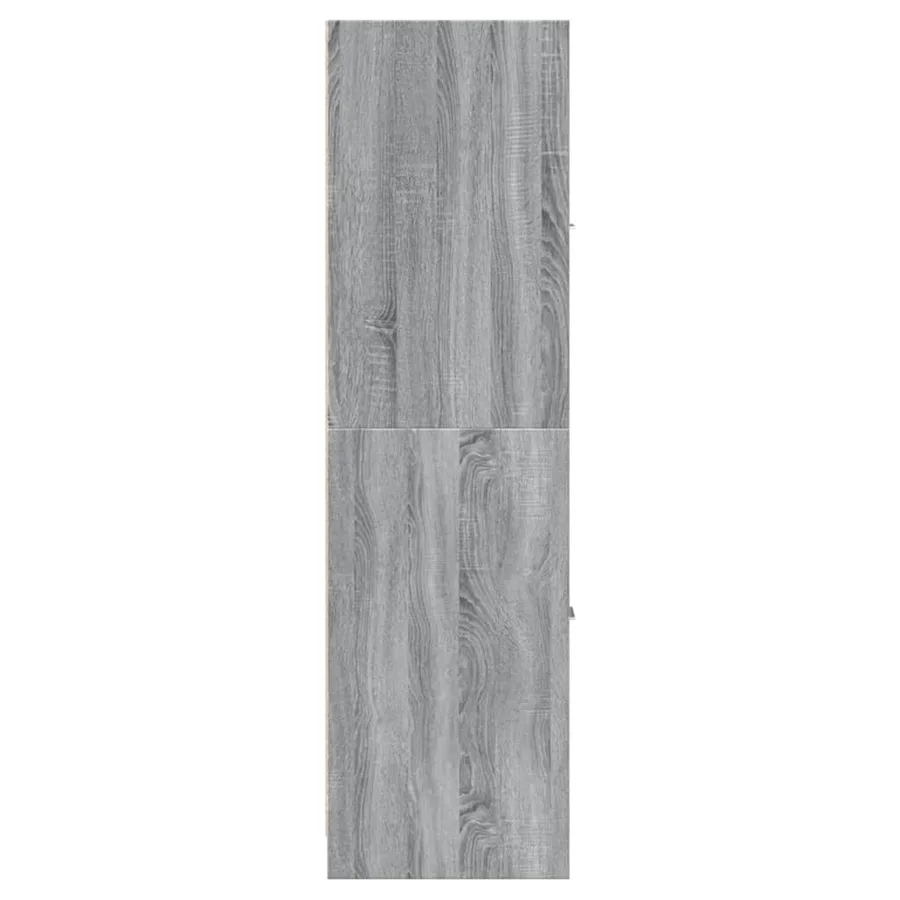 Armoire apothicaire sonoma gris 30x41x144,5cm bois d'ingénierie - 7
