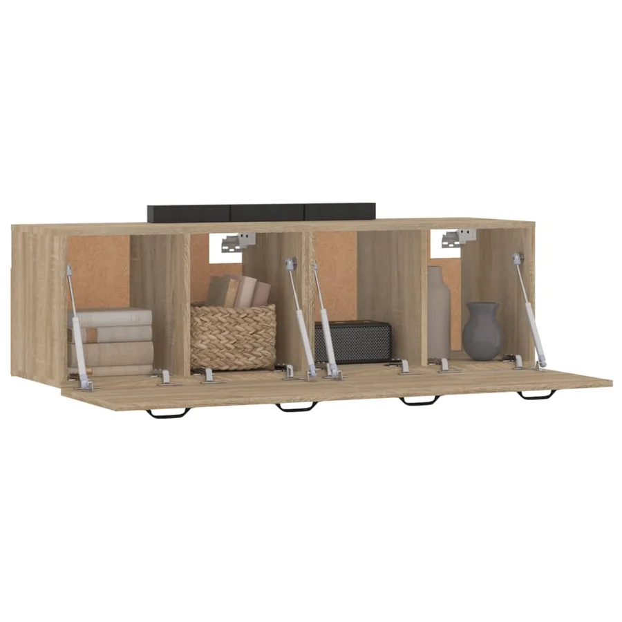 Armoires murales 2 pcs Chêne sonoma 80x35x36,5 cm Bois - 4