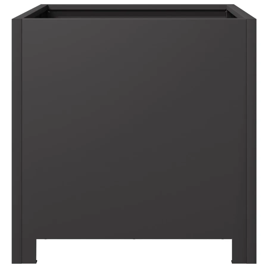 Jardinières 2 pcs noir 40x40x40 cm acier - 7