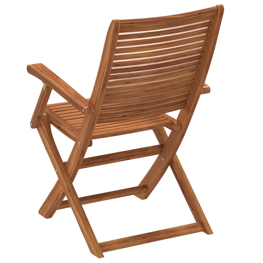 Chaises pliantes de jardin avec accoudoir lot de 2 - 6