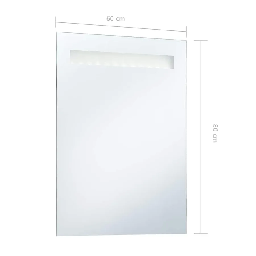 Miroir mural à LED pour salle de bains 60x80 cm - 7