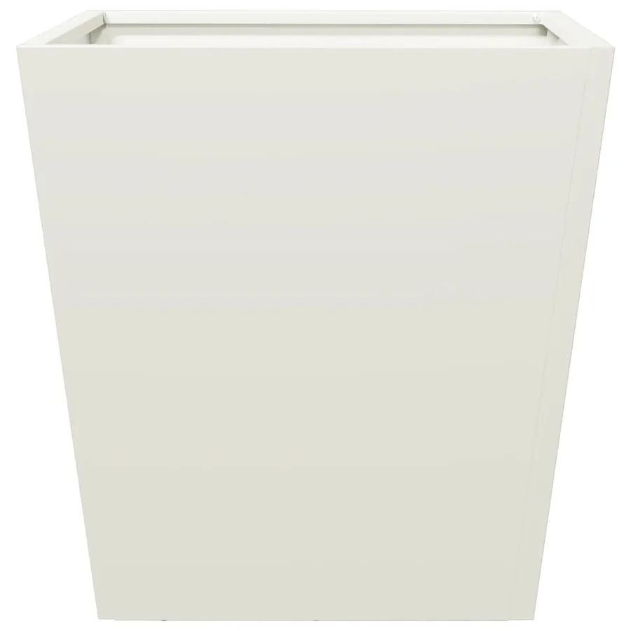 Jardinières 2 pcs blanc 40x40x40 cm acier - 6