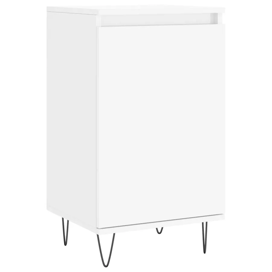 Buffets 2 pcs blanc 40x35x70 cm bois d’ingénierie - 5