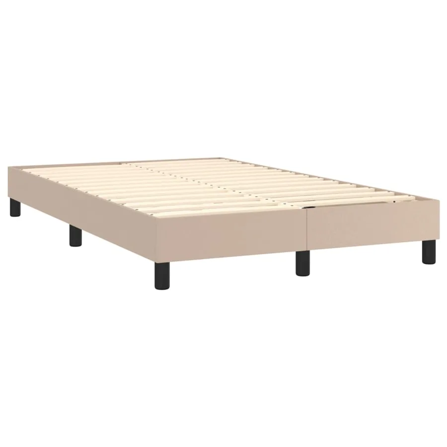 Sommier à lattes de lit avec matelas LED Cappuccino 120x200 cm - 5