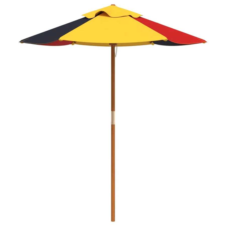 Table de pique-nique pour 4 enfants avec parasol bois de sapin - 7