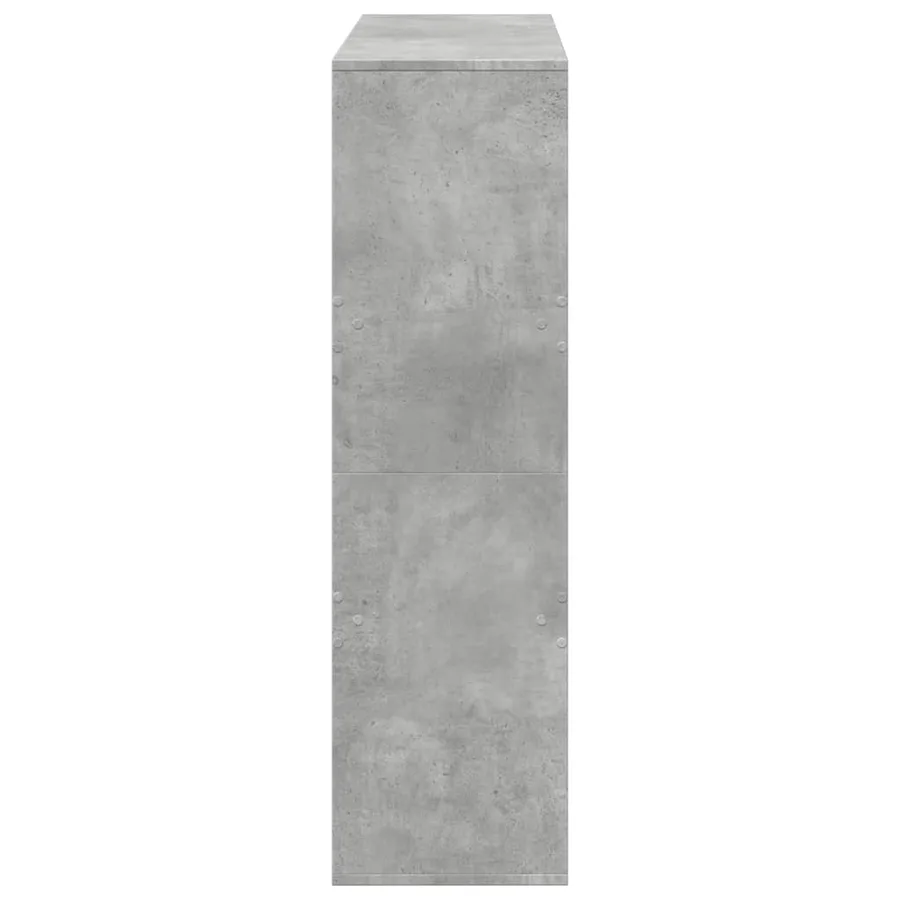 Bibliothèque/Séparateur de pièce gris béton 100x33x115 cm - 5