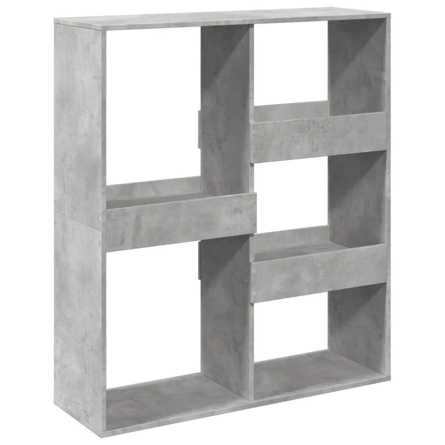 Bibliothèque/Séparateur de pièce gris béton 100x33x115 cm - 6