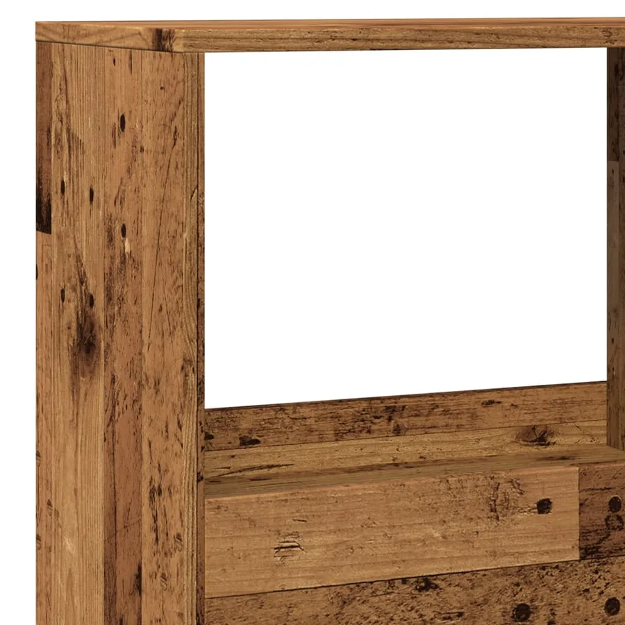 Bibliothèque vieux bois 100x33x155,5 cm bois d'ingénierie - 7