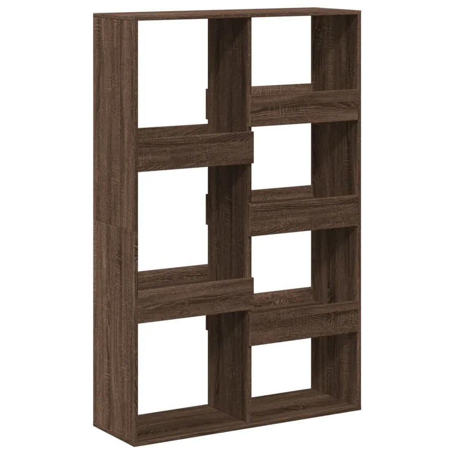 Bibliothèque chêne marron 100x33x155,5 cm bois d'ingénierie - 6