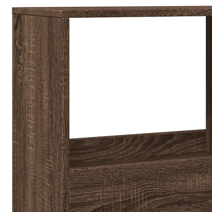 Bibliothèque chêne marron 100x33x155,5 cm bois d'ingénierie - 7