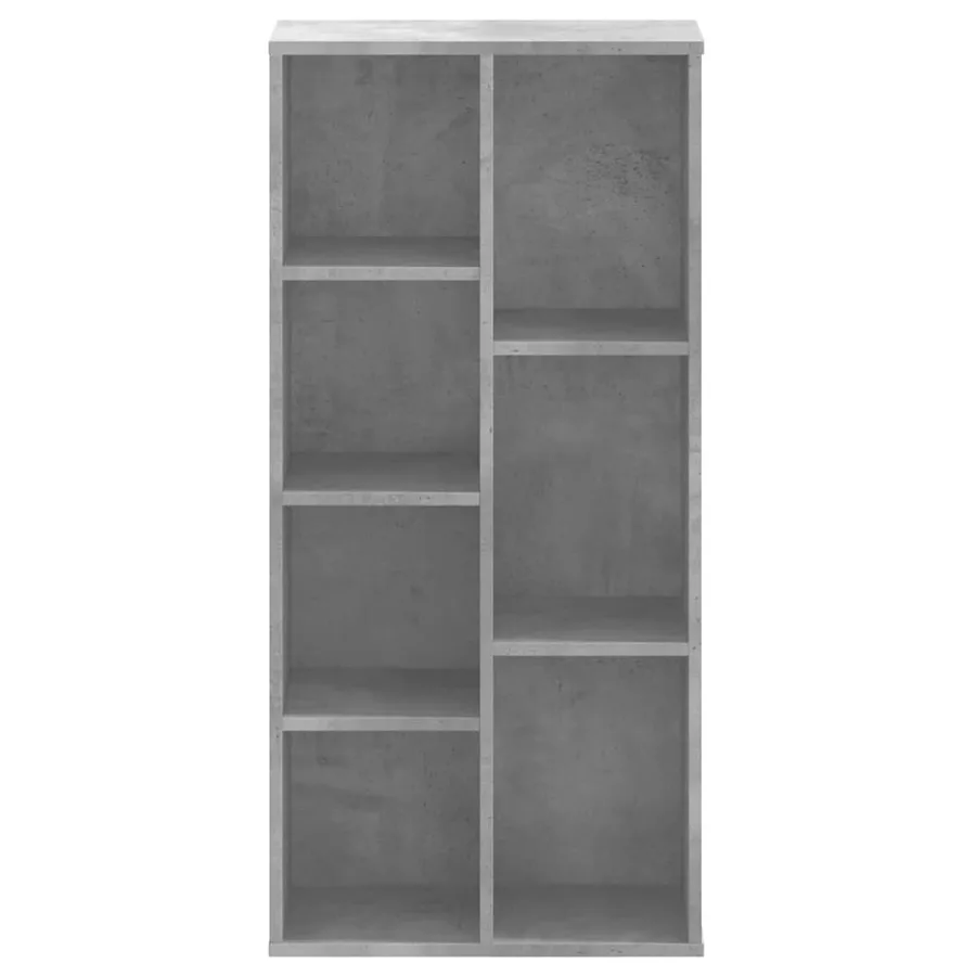 Bibliothèque gris béton 50x25x105 cm bois d'ingénierie - 4