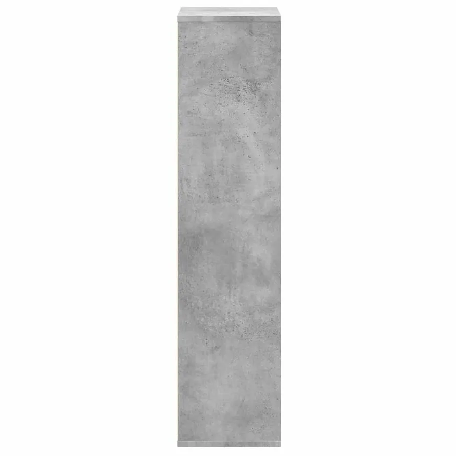 Bibliothèque gris béton 50x25x105 cm bois d'ingénierie - 5