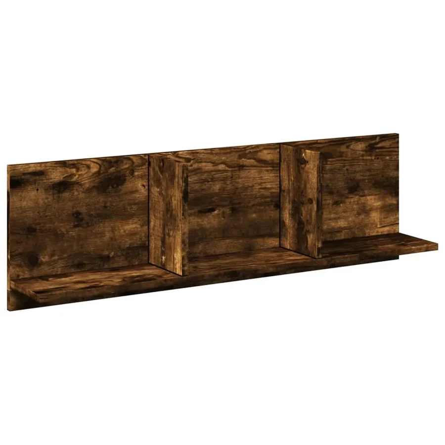 Armoire murale 100x16,5x30 cm chêne fumé bois d'ingénierie - 2