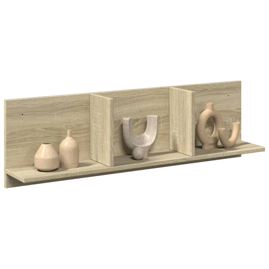 Armoire murale 100x16,5x30 cm chêne sonoma bois d'ingénierie