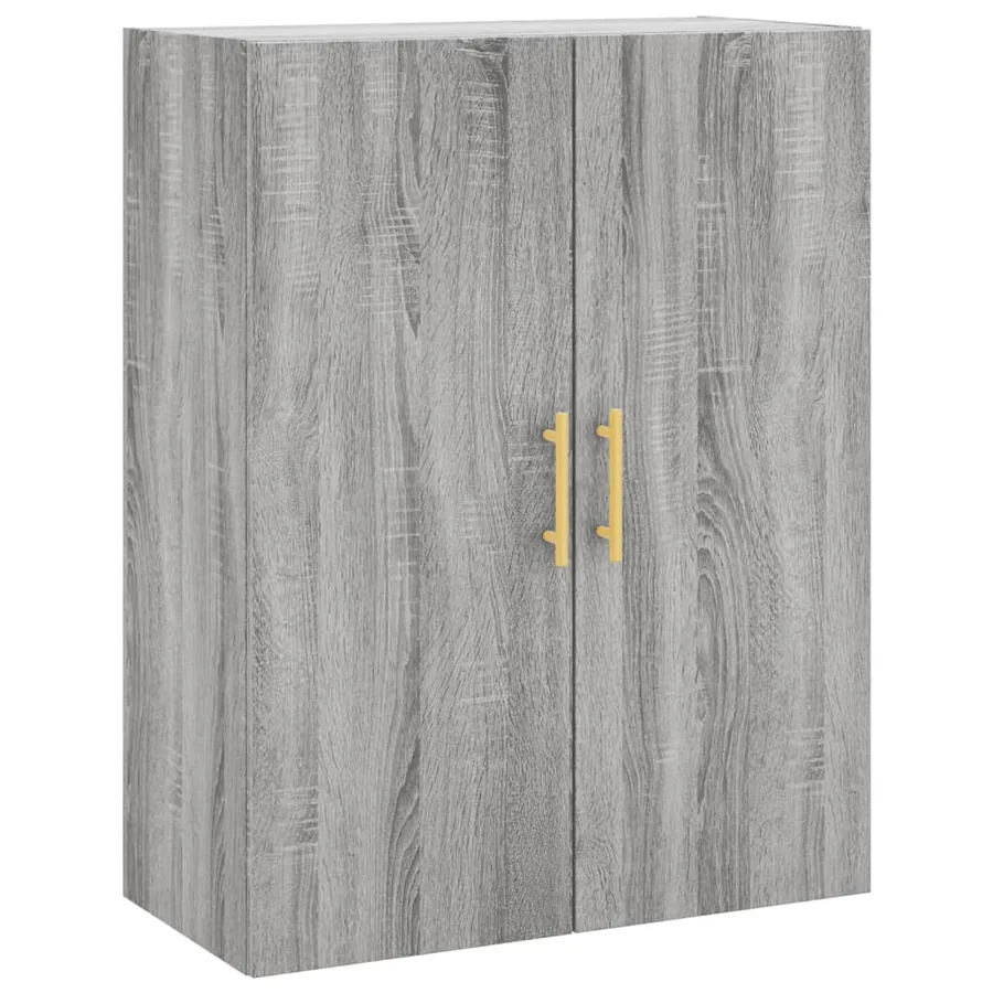 Buffet haut Sonoma gris 69,5x34x180 cm Bois d'ingénierie - 5
