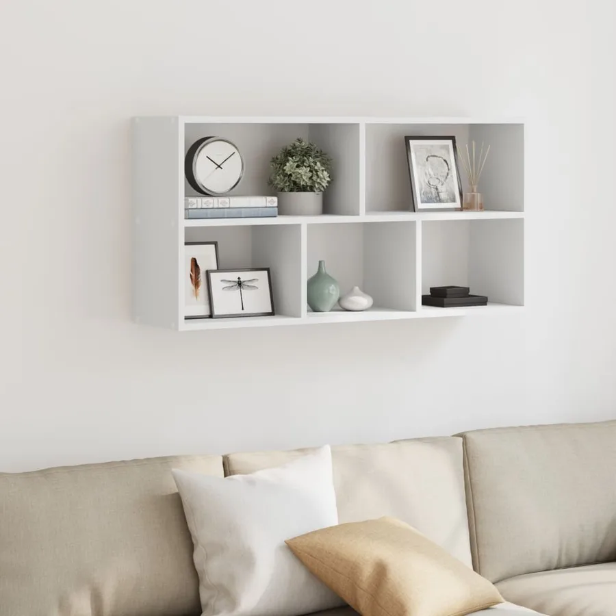 Étagère murale blanc 100x25x50 cm bois d'ingénierie - 3