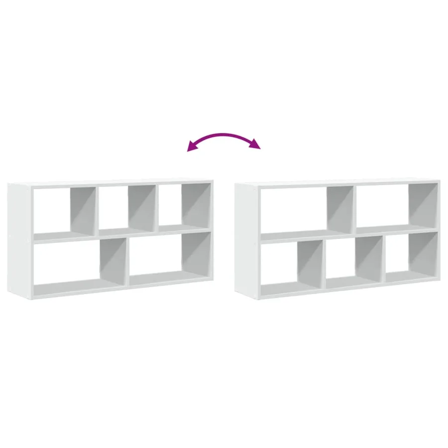 Étagère murale blanc 100x25x50 cm bois d'ingénierie - 7