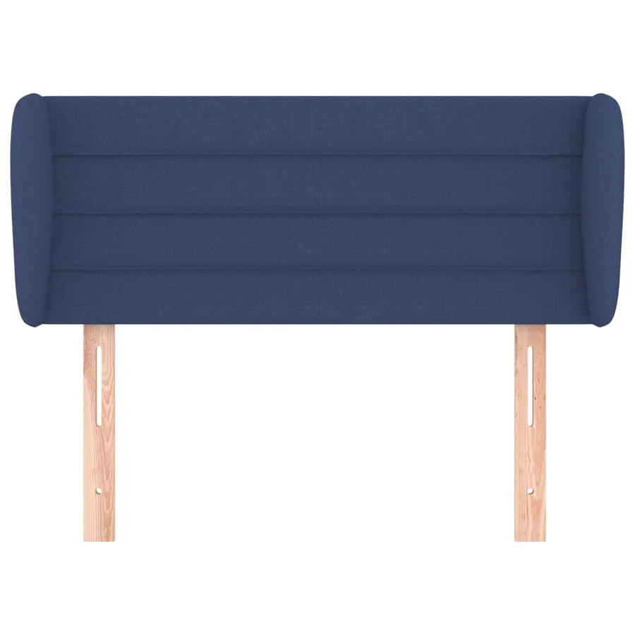 Tête de lit avec oreilles Bleu 93x23x78/88 cm Tissu - 3