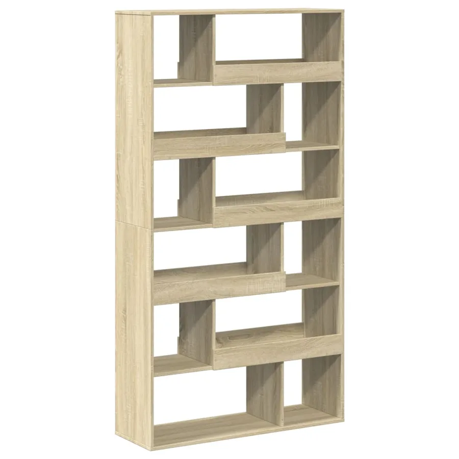 Bibliothèque chêne sonoma 100x33x187,5 cm bois d'ingénierie - 2