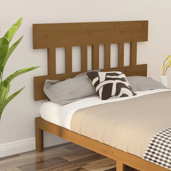Tête de lit Marron miel 138,5x3x81 cm Bois massif de pin