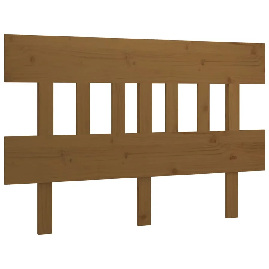 Tête de lit Marron miel 138,5x3x81 cm Bois massif de pin - 2