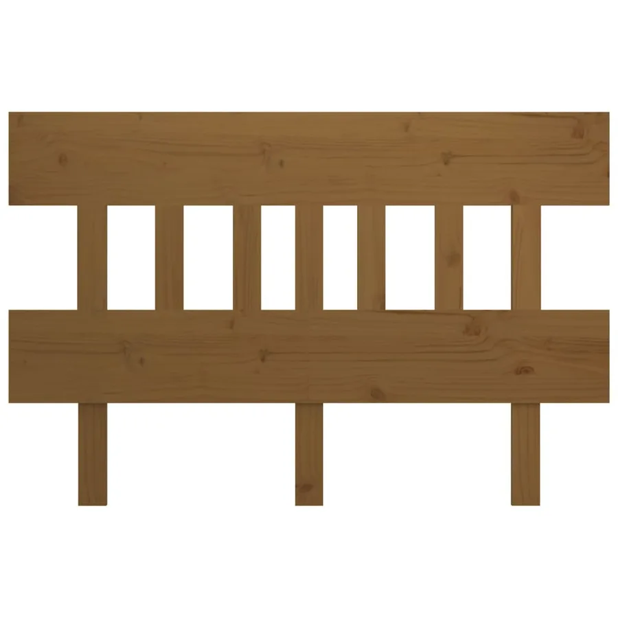 Tête de lit Marron miel 138,5x3x81 cm Bois massif de pin - 3