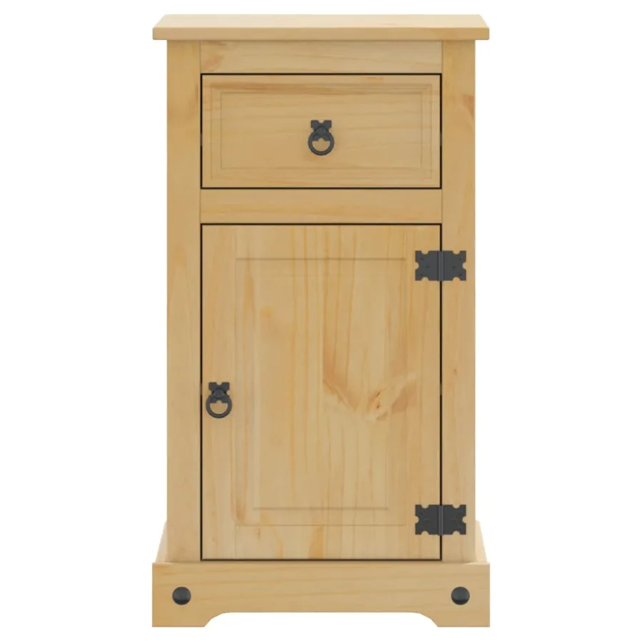 Armoire de salle de bain Corona 45x33x80 cm bois de pin massif - 5