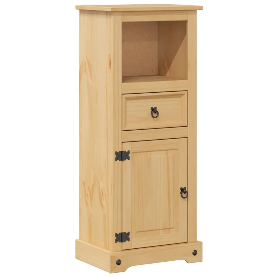 Armoire de salle de bain Corona 45x33x110 cm bois de pin massif - 2