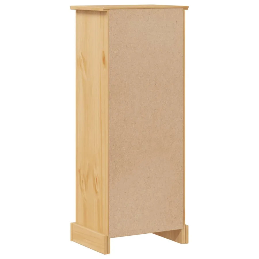 Armoire de salle de bain Corona 45x33x110 cm bois de pin massif - 7