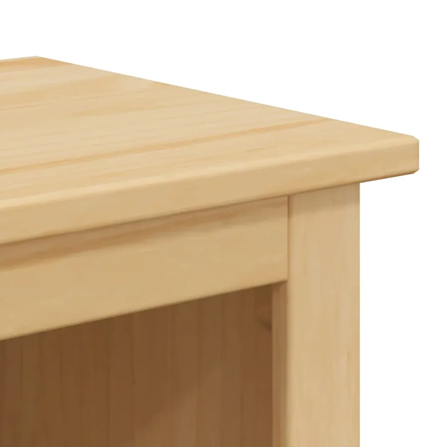 Armoire de salle de bain Corona 45x33x110 cm bois de pin massif - 8