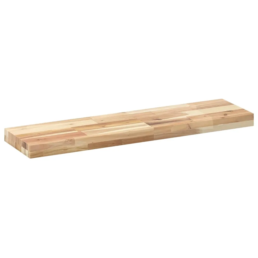 Étagère flottante 100x20x4 cm bois d'acacia massif non traité - 6