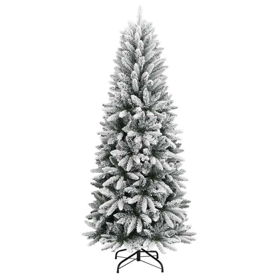 Sapin de Noël artificiel avec neige floquée 150 cm PVC et PE - 2