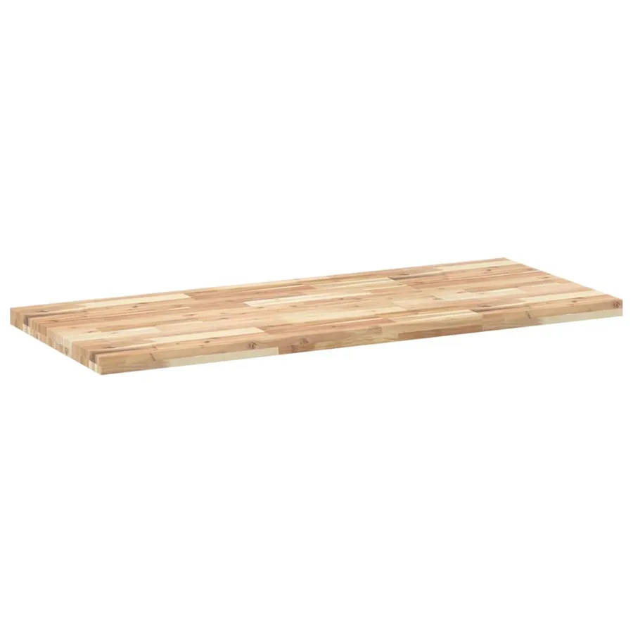 Dessus de meuble de salle de bain non traité bois d'acacia - 4