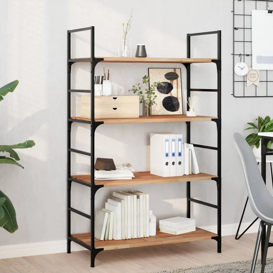 Étagères flottantes 4 pcs 100x40x2 cm acacia massif à l'huile