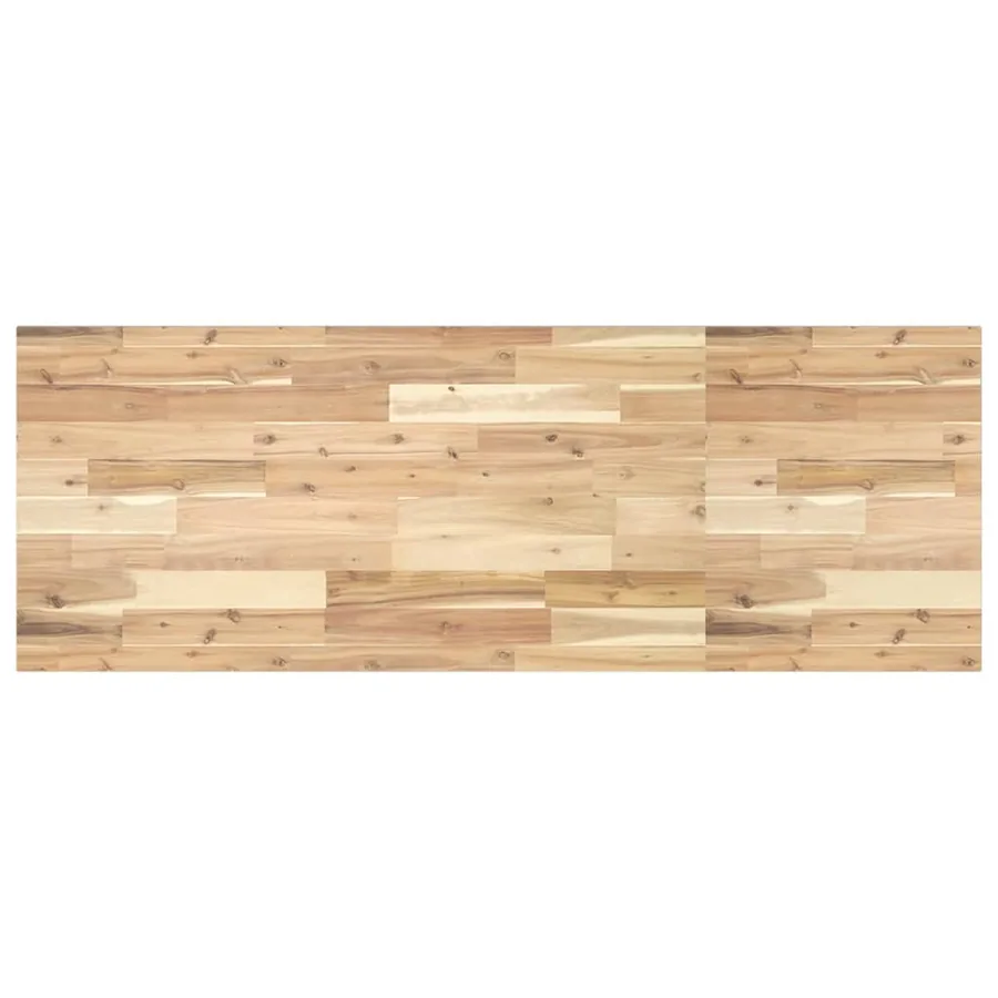 Dessus de meuble de salle de bain non traité bois d'acacia