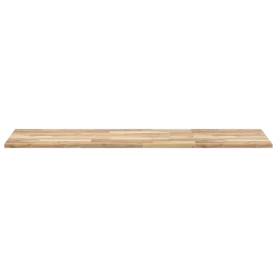 Dessus de meuble de salle de bain non traité bois d'acacia - 4