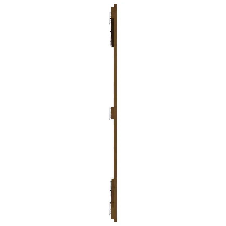 Tête de lit murale Marron miel 127,5x3x110cm Bois massif de pin - 5