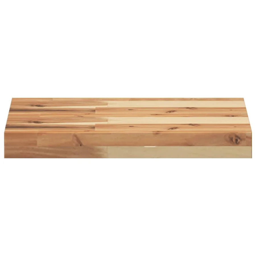 Étagère flottante 60x30x4 cm acacia massif finition à l'huile - 4