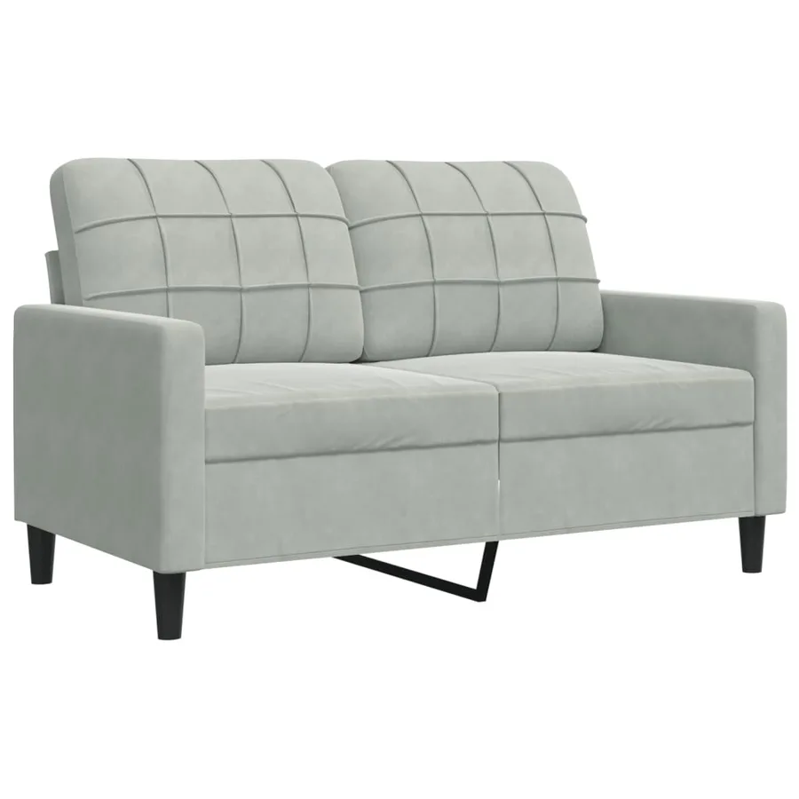 Ensemble de canapés 3 pcs et coussins et traversins velours - 5